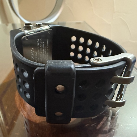 Rare Nike Mettle Chisel Black New Battery Chrono Alarm Watch WC0045 Y2k Train - Picture 13 of 13